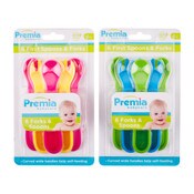Wholesale - Premia Baby 6pc Forks & Spoons, UPC: 810002203282